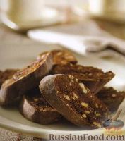 Фото к рецепту: Шоколадные бискотти с фундуком