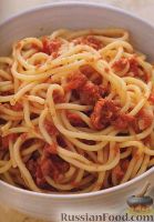 Фото к рецепту: Спагетти с солониной