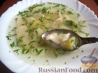 Фото к рецепту: Суп картофельный с галушками