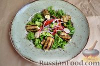 Фото к рецепту: Салат из овощей и баклажанов с начинкой