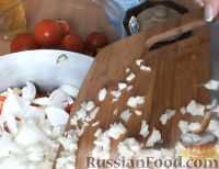 Фото приготовления рецепта: Баклажаны маринованные с помидорами и перцем - шаг №8