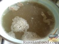 Фото приготовления рецепта: Суп мясной с фасолью - шаг №5