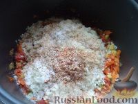 Фото приготовления рецепта: Рисовая каша с овощами (в мультиварке) - шаг №6
