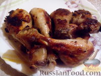 Фото приготовления рецепта: Куриные голени, маринованные в кефире - шаг №9