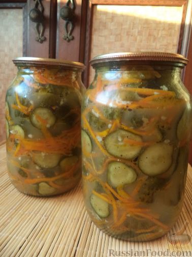 Салат из огурцов и моркови на зиму — рецепт с фото пошагово