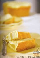 Фото к рецепту: Лимонный кекс с сахарной глазурью