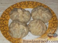 Фото к рецепту: Манты по-узбекски