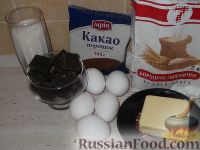 Фото приготовления рецепта: Самый простой шоколадный кекс - шаг №1