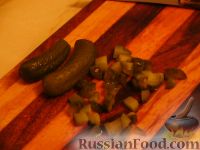 Фото приготовления рецепта: Мясной салат с яблоками - шаг №5