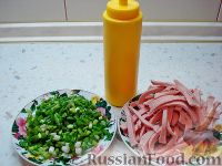 Фото приготовления рецепта: Два вида рулета из лаваша - овощной и мясной - шаг №12