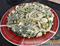 Фото к рецепту: Зеленый салат с кальмарами