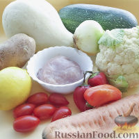 Фото приготовления рецепта: Овощное рагу с мясом в тыкве-кувшинчике - шаг №1