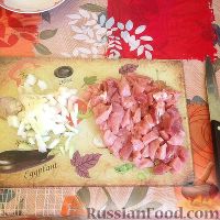 Фото приготовления рецепта: Манты с мясом и грибами - шаг №3