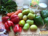 Фото приготовления рецепта: «Цветочки» из зеленых помидоров - шаг №1