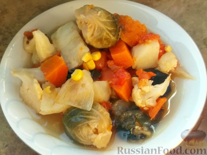 Овощное рагу с картошкой, баклажанами, капустой - 3 рецепта с пошаговыми фото