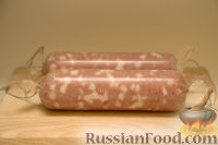 Фото приготовления рецепта: Домашняя вареная колбаса - шаг №9