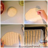 Фото приготовления рецепта: Хлебные сырные палочки - шаг №7