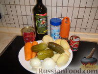 Фото приготовления рецепта: Азу по-татарски с тушенкой (в мультиварке) - шаг №1