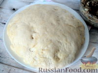 Фото приготовления рецепта: Пирожки в духовке (с картофелем и печенью) - шаг №11