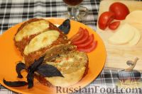 Фото к рецепту: Мясной рулет с моцареллой и помидорами