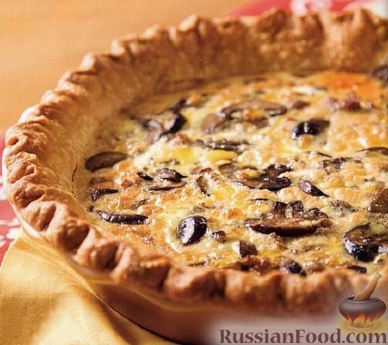 Открытый пирог с грибами — Рецепт с фото на instgeocult.ru