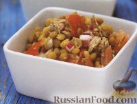 Фото к рецепту: Салат из чечевицы и тунца