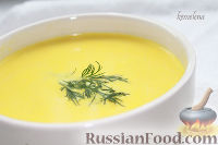 Фото к рецепту: Кукурузный крем-суп с креветками