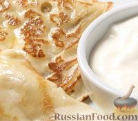 Фото к рецепту: Русские блины со сметаной