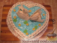 Фото приготовления рецепта: Торт "Сердечко с лебедями" - шаг №1