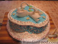 Фото приготовления рецепта: Торт "Сердечко с лебедями" - шаг №2