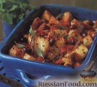Фото к рецепту: Картофель, запеченный с треской