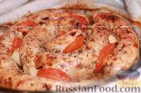 Фото к рецепту: Колбаски куриные с чесноком и сушеными томатами