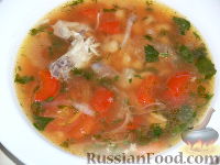 Фото к рецепту: Греческий суп фасолада