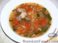 Фото приготовления рецепта: Греческий суп фасолада - шаг №10