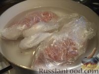 Фото приготовления рецепта: Домашняя печеночная колбаса с салом и чесноком - шаг №9