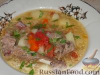 Фото к рецепту: Домашний суп из утки