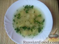 Фото к рецепту: Суп картофельный с вермишелью