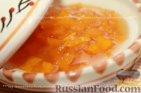 Фото к рецепту: Тыквенное варенье с мандаринами (вариант с имбирем и лимоном)