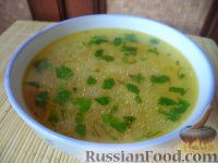 Фото к рецепту: Суп картофельный с вермишелью