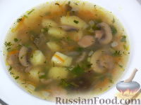 Фото к рецепту: Грибной суп "Ассорти"