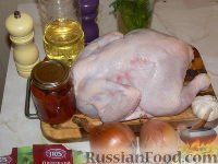Фото приготовления рецепта: Курица в пряно-чесночной подливе - шаг №1