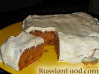 Фото к рецепту: Морковный торт со сметаной