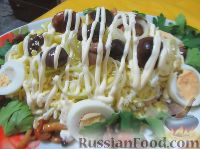 Фото к рецепту: Салат из яиц с грибами