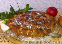 Фото приготовления рецепта: Пирог с яблоками и корицей - шаг №9
