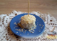 Фото приготовления рецепта: "Снеговик" из куриных шариков в сливочном соусе - шаг №12