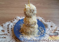 Фото приготовления рецепта: "Снеговик" из куриных шариков в сливочном соусе - шаг №13
