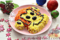 Фото приготовления рецепта: Салат "Обезьянка" (с курицей, яйцами, овощами) - шаг №12