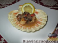 Фото к рецепту: Морские гребешки в лимонном соусе