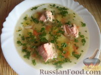 Фото приготовления рецепта: Суп из семги - шаг №11