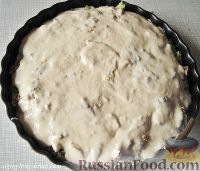 Фото приготовления рецепта: Пирог на сметанном тесте, с тунцом (безотходный) - шаг №4